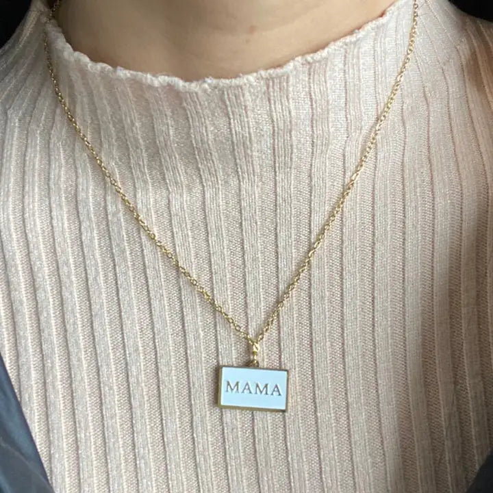 "Mama" Pendant Necklace