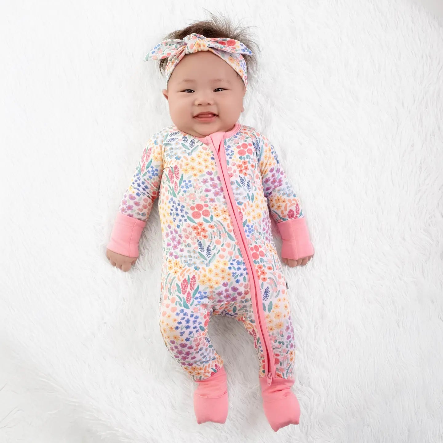 Whimsical Wildflower Bamboo PJ's-Pink