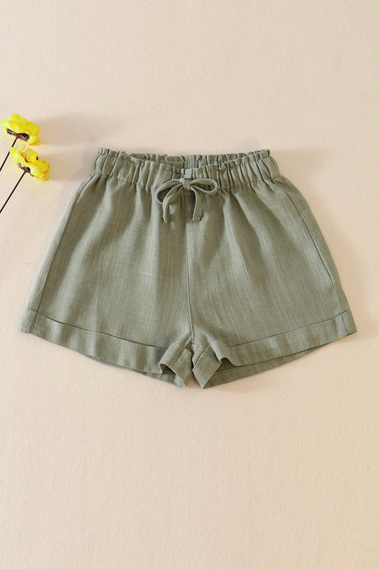 Sage Linen Shorts