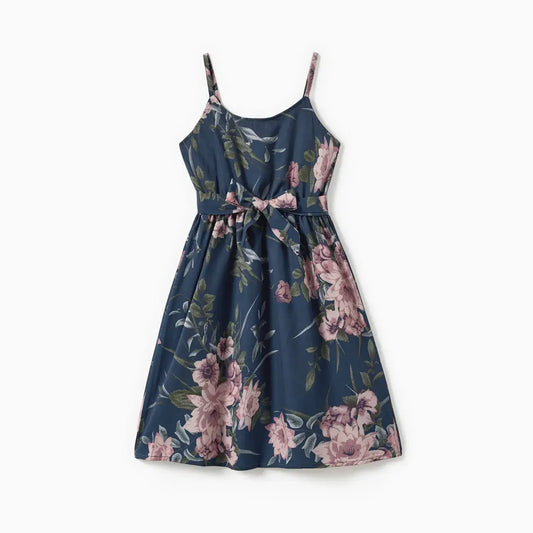Floral Print Belted Dress