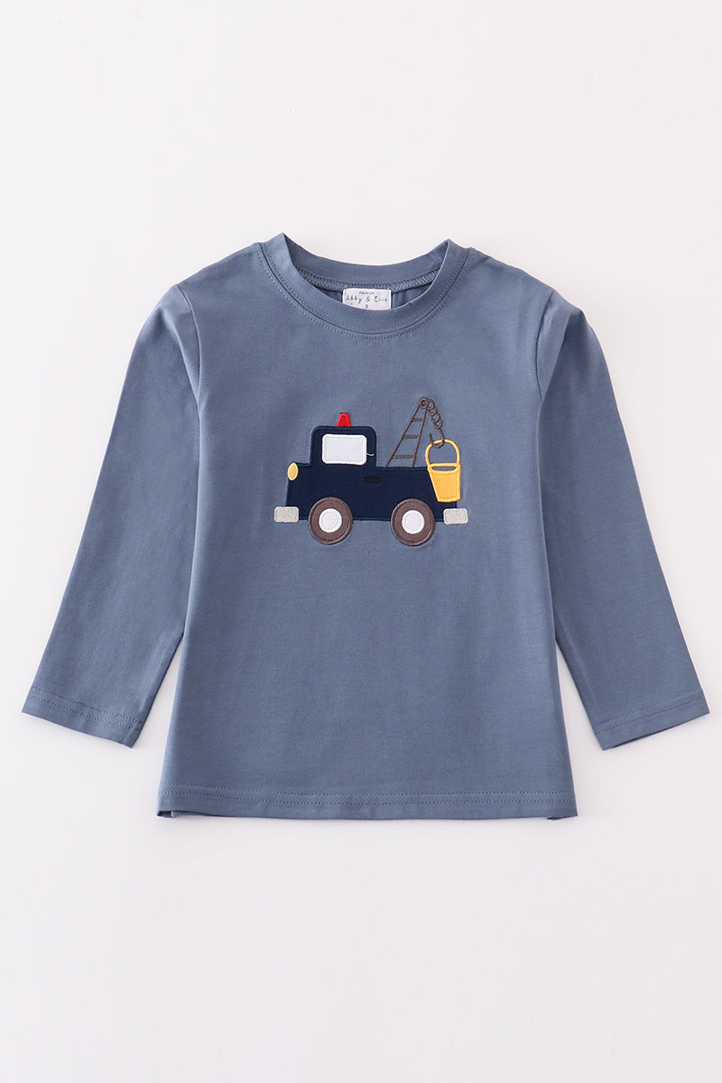 Embroidered Truck Long Sleeve