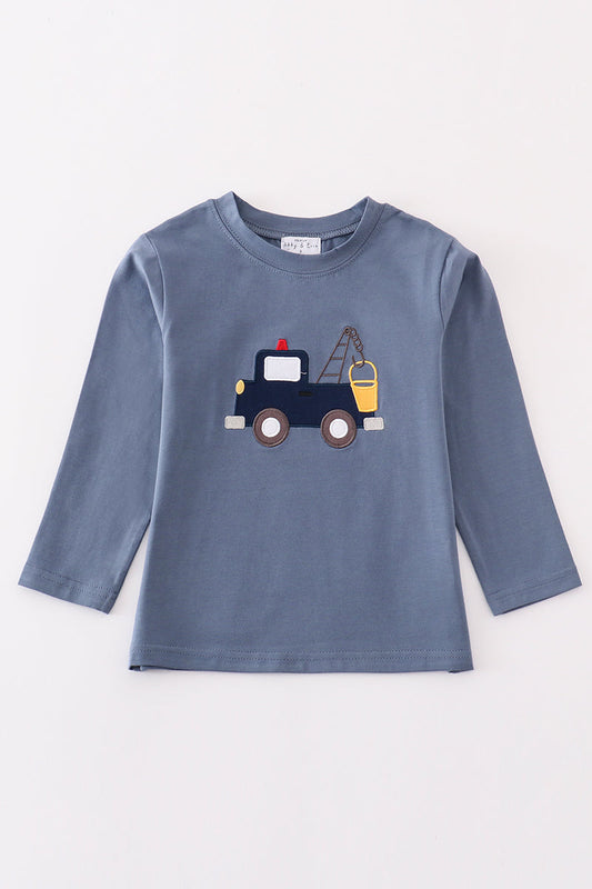 Embroidered Truck Long Sleeve