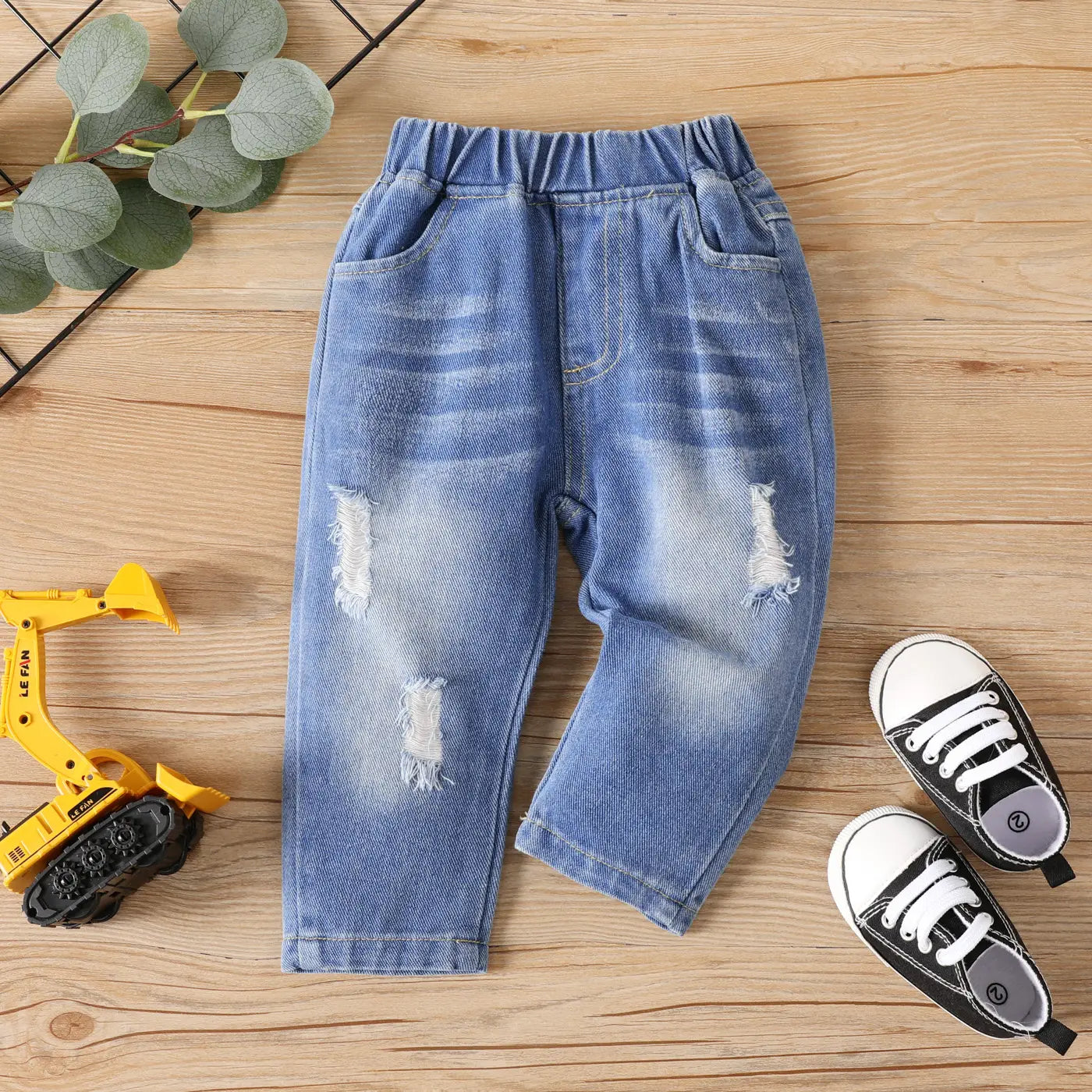 Unisex Denim Blue Jeans