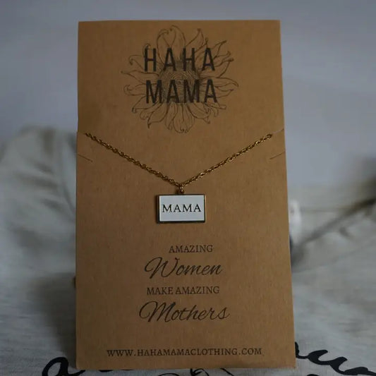 "Mama" Pendant Necklace
