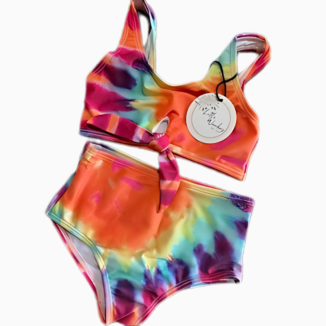 Tie-Dye Girls Bikini