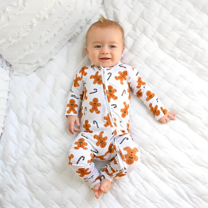 Fritz Gingerbread Zip Christmas Bamboo Pajamas